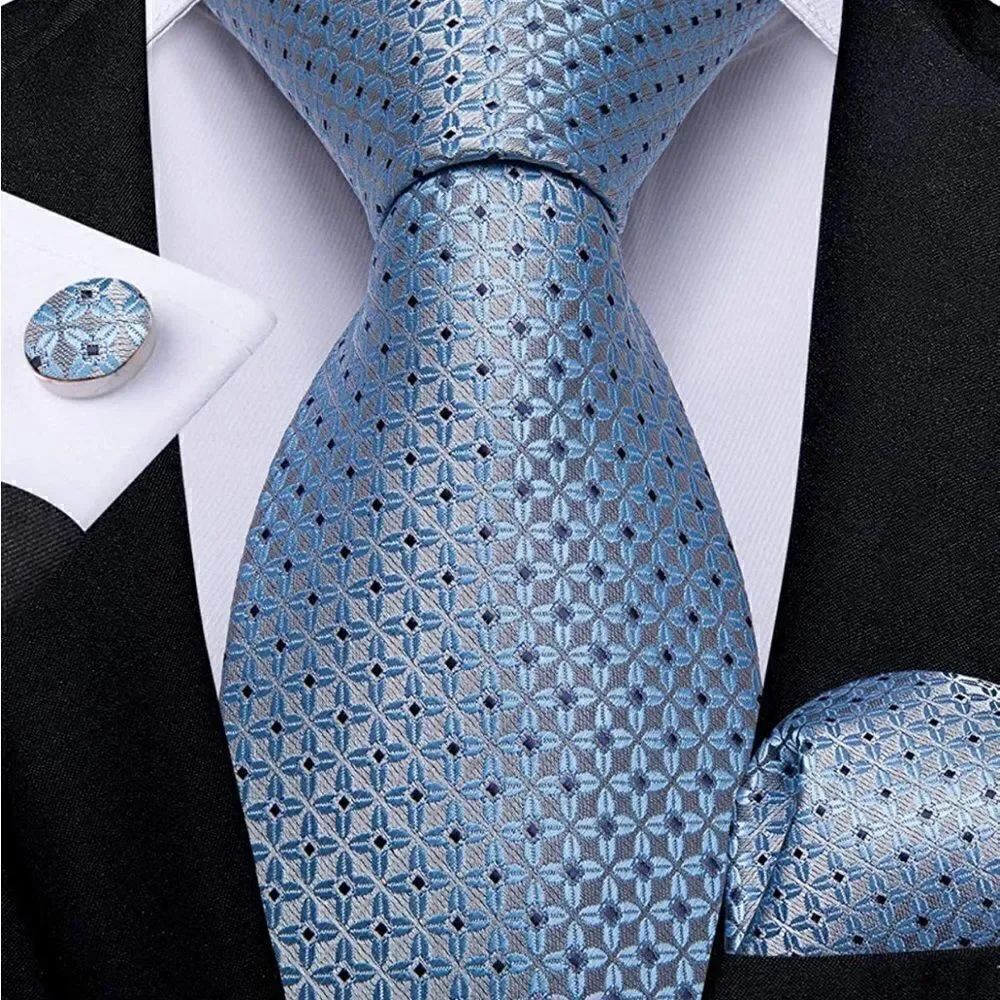 Blue Tie Set    - Picture 2 of 5